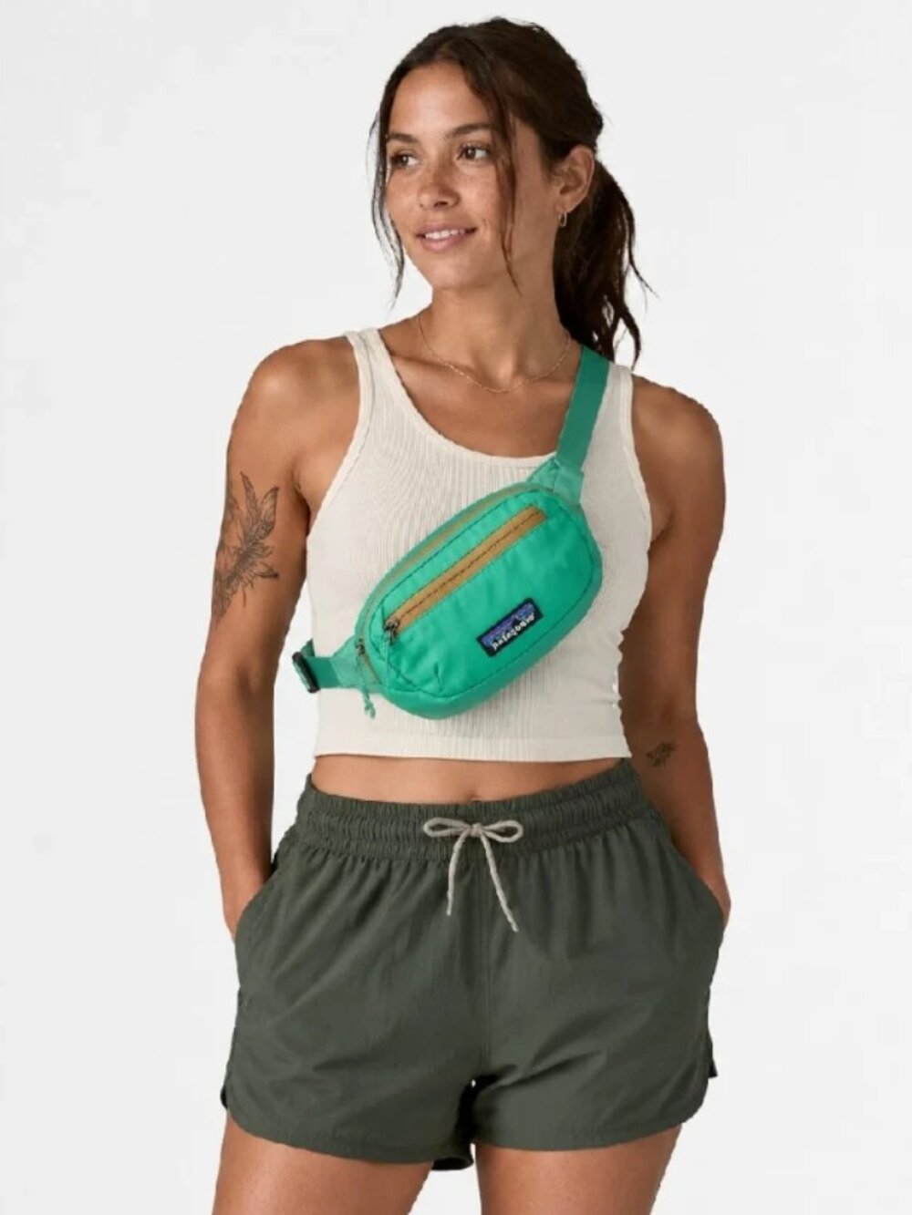 Patagonia Terravia Mini Hip Pack 1L Aqua Stone NWT